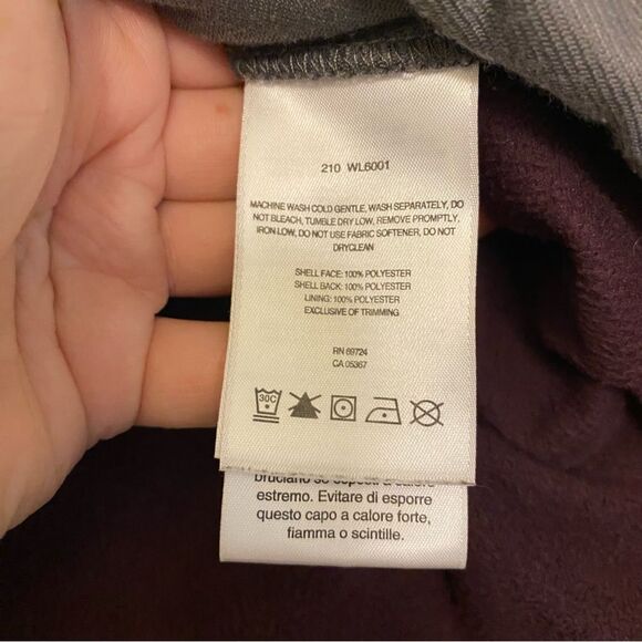 Columbia soft shell omni shield fleece lined hooded asymmetrical zip jacket S - Picture 13 of 13